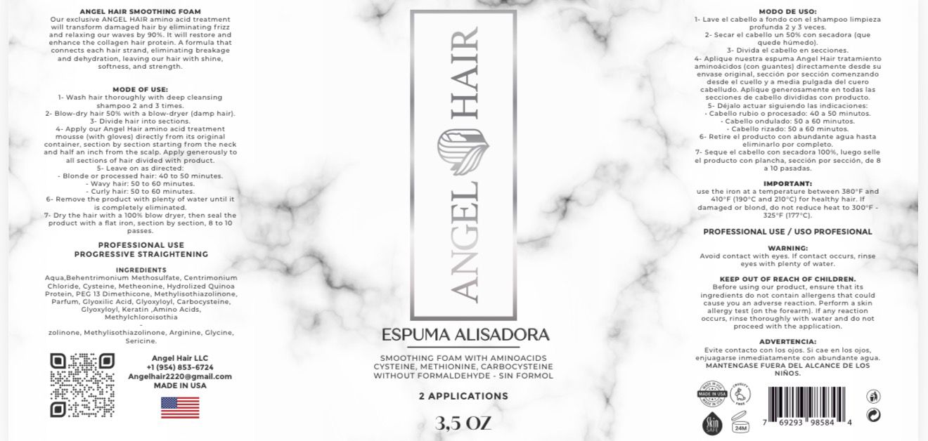 Amino Acid Hair Treatment Foam for Smoothing | Angel Hair